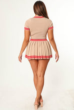 Load image into Gallery viewer, Tan/Red Skirt Set
