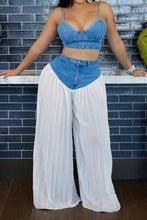 Load image into Gallery viewer, Denim Two Piece Set
