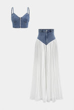 Load image into Gallery viewer, Denim Two Piece Set
