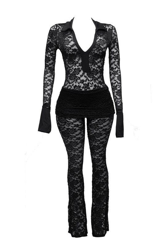 Black Lace Bodysuit