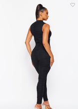 Load image into Gallery viewer, Ruched Black Body Suit
