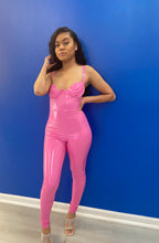 Load image into Gallery viewer, Pink latex bodysuit
